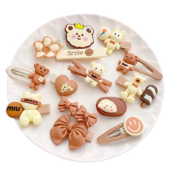 Child Hair Character Barrette Accessories 14 Piece Set - Picture 2 of 4
